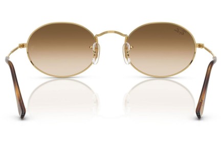 Solbriller Ray-Ban Oval RB3547 001/51 Tiny Guld