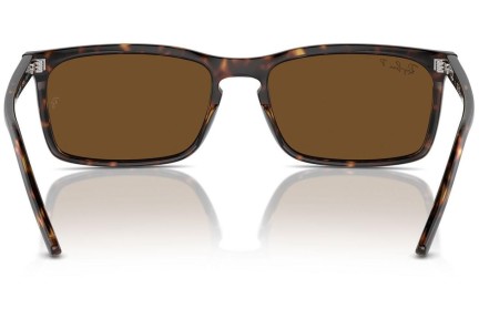 Solbriller Ray-Ban RB4435 902/57 Polarized Rektangulær Havana