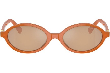 Solbriller Miu Miu MU04ZSF 11V40D Oval Orange