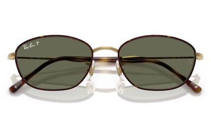 Solbriller Ray-Ban RB3749 927358 Polarized Rektangulær Guld