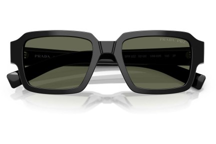 Solbriller Prada PR02ZS 1AB03R Polarized Rektangulær Sort