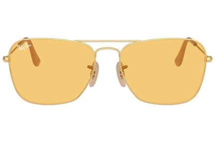 Solbriller Ray-Ban Caravan RB3136 001/4A Pilot Guld