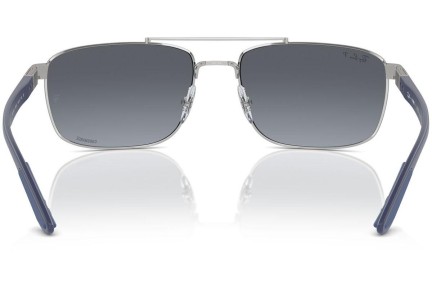 Solbriller Ray-Ban RB3737CH 003/J0 Polarized Rektangulær Sølv