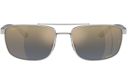 Solbriller Ray-Ban RB3737CH 003/J0 Polarized Rektangulær Sølv