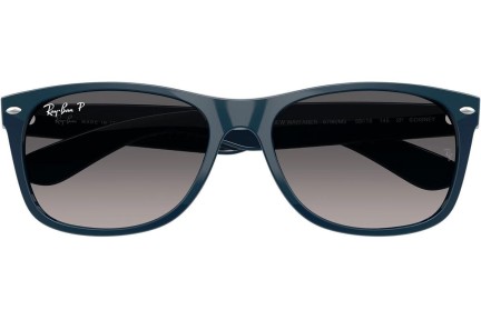 Solbriller Ray-Ban New Wayfarer RB2132 6796M3 Polarized Firkantet Blå