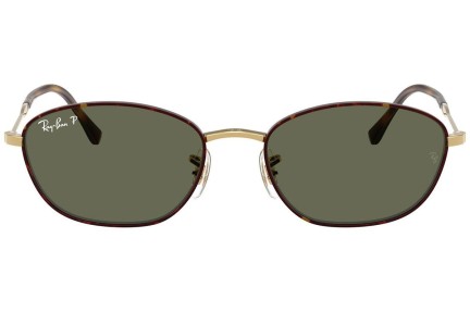 Solbriller Ray-Ban RB3749 927358 Polarized Rektangulær Guld