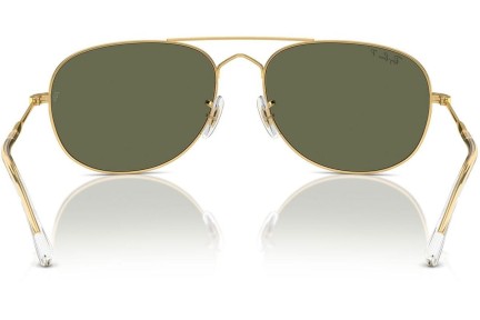 Solbriller Ray-Ban RB3735 001/58 Polarized Pilot Guld