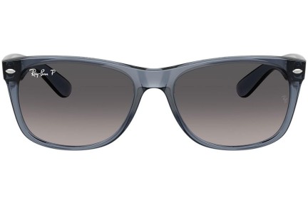 Solbriller Ray-Ban New Wayfarer RB2132 6592M3 Polarized Firkantet Blå