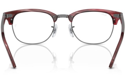 Briller Ray-Ban Clubmaster RX5154 8376 Browline Rød