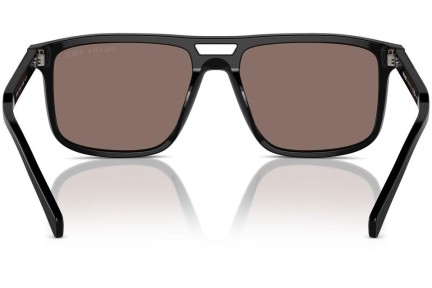 Solbriller Prada PRA22SF 16K30H Polarized Rektangulær Sort