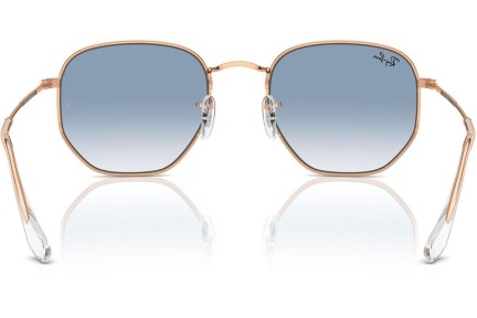 Solbriller Ray-Ban Hexagonal RB3548 92023F Pilot Guld