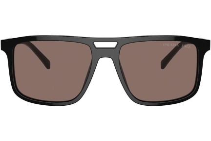 Solbriller Prada PRA22SF 16K30H Polarized Rektangulær Sort