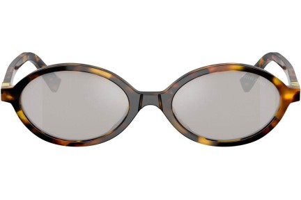 Solbriller Miu Miu MU04ZSF VAU07F Oval Havana