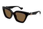 Solbriller Gucci GG1542S 001 Cat Eye Sort