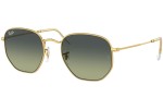 Solbriller Ray-Ban Hexagonal RB3548 001/BH Pilot Guld