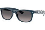 Solbriller Ray-Ban New Wayfarer RB2132 6796M3 Polarized Firkantet Blå