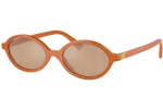 Solbriller Miu Miu MU04ZSF 11V40D Oval Orange