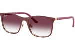 Solbriller Ray-Ban Junior RJ9551S 296/8H Firkantet Rød