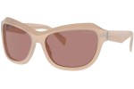 Solbriller Prada PRA27SF 19R10D Cat Eye Beige