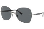 Solbriller Ray-Ban Titanium Collection RB8066 003/81 Polarized Firkantet Sort